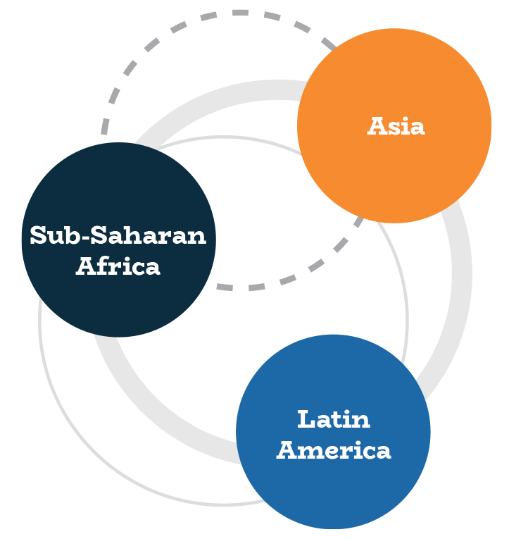 Diagram of Coalition for Good Schools' three hubs